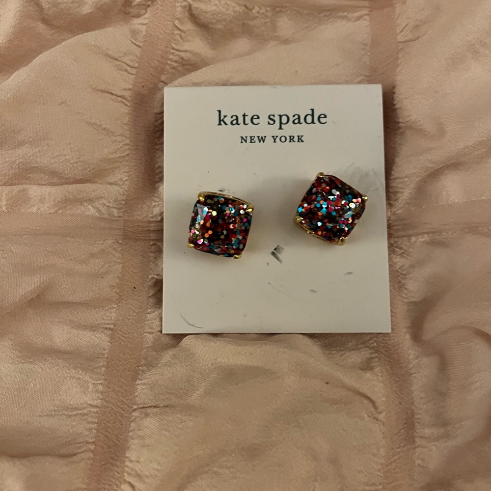Kate Spade Multicolor Glitter Earrings